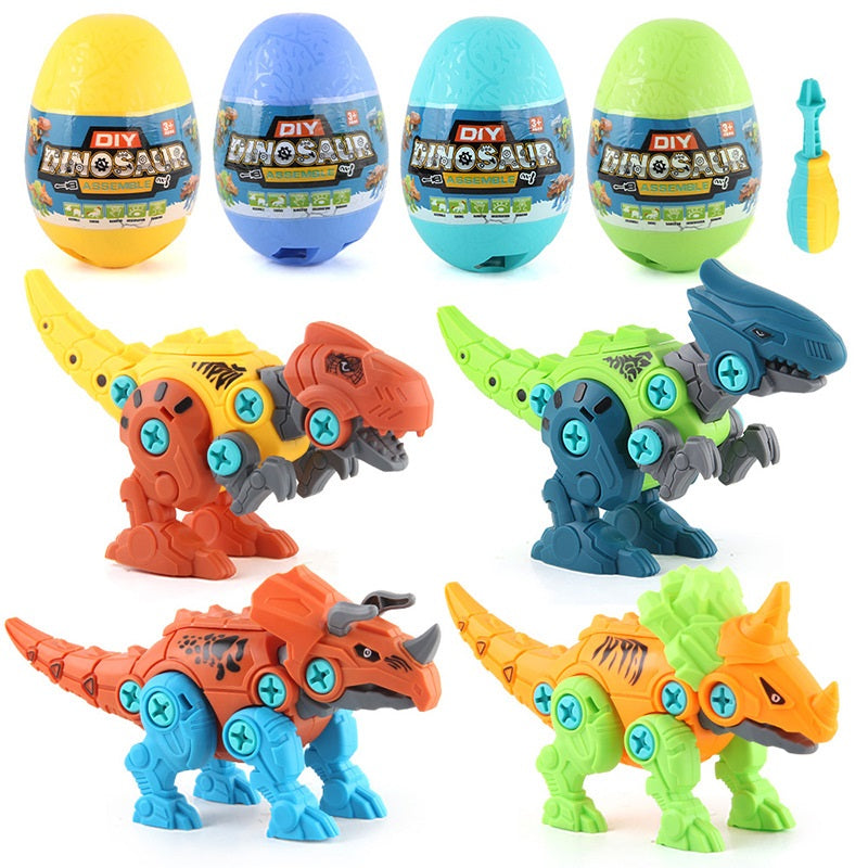 Plastic Dinosaur Building Blocks Educational DIY Construction Toy Set 8