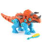Plastic Dinosaur Building Blocks Educational DIY Construction Toy Set 12