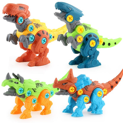 Plastic Dinosaur Building Blocks Educational DIY Construction Toy Set 9