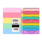 Silicone Pop It Fidget Toy Spiral Notebook A5 Size 50 Sheets