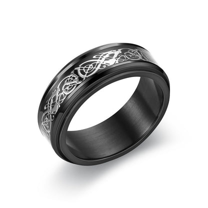Metal Fidget Ring Spinner Ring for Men US Size 6-13