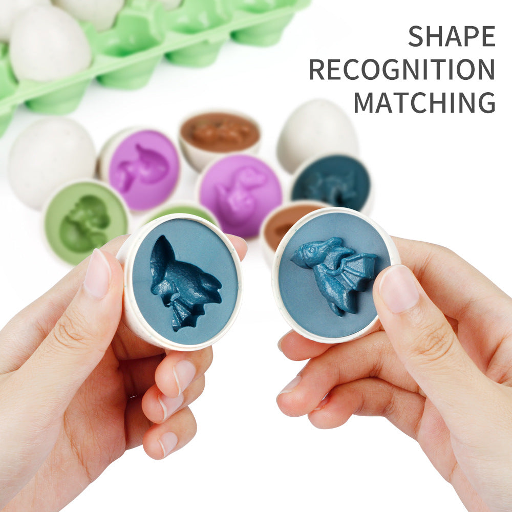 Plastic Easter Egg Shape Sorter Montessori Toy for Toddlers 6