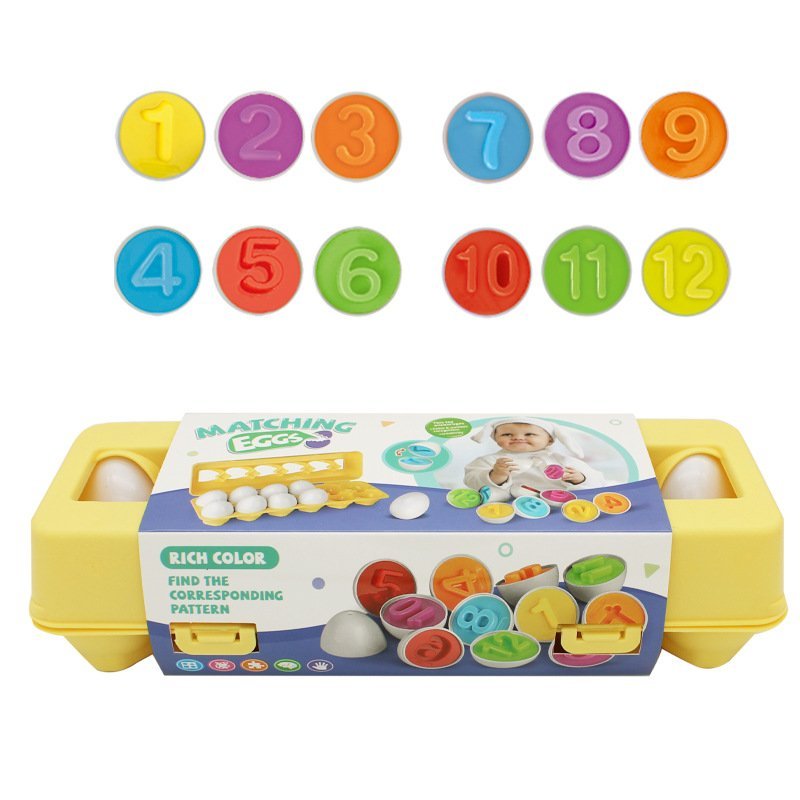 Plastic Easter Egg Shape Sorter Montessori Toy for Toddlers 14