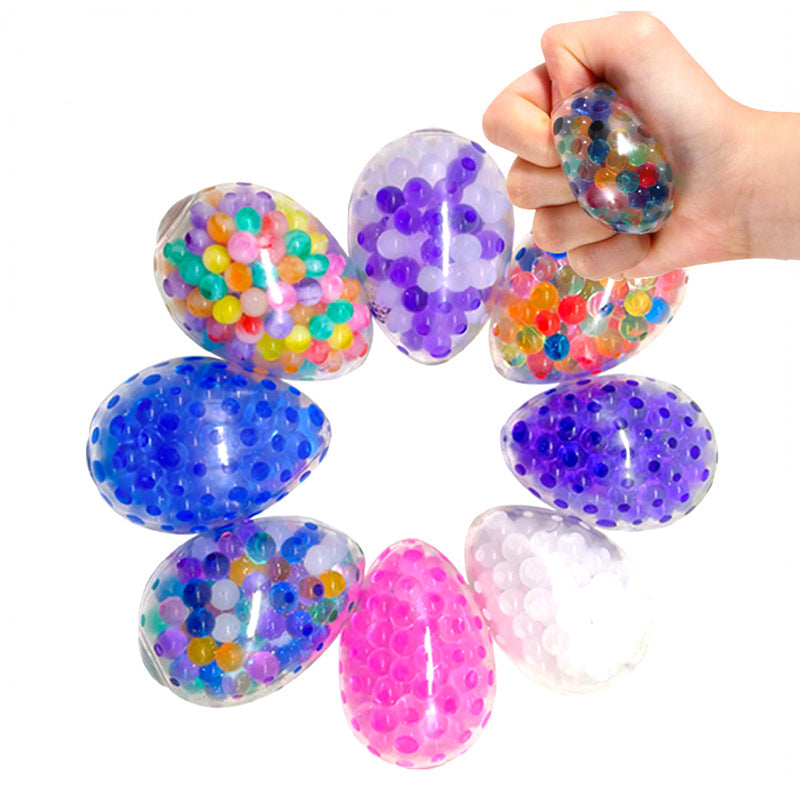 Egg-Shaped Sensory Stress Ball with Liquid DNA Beads 3