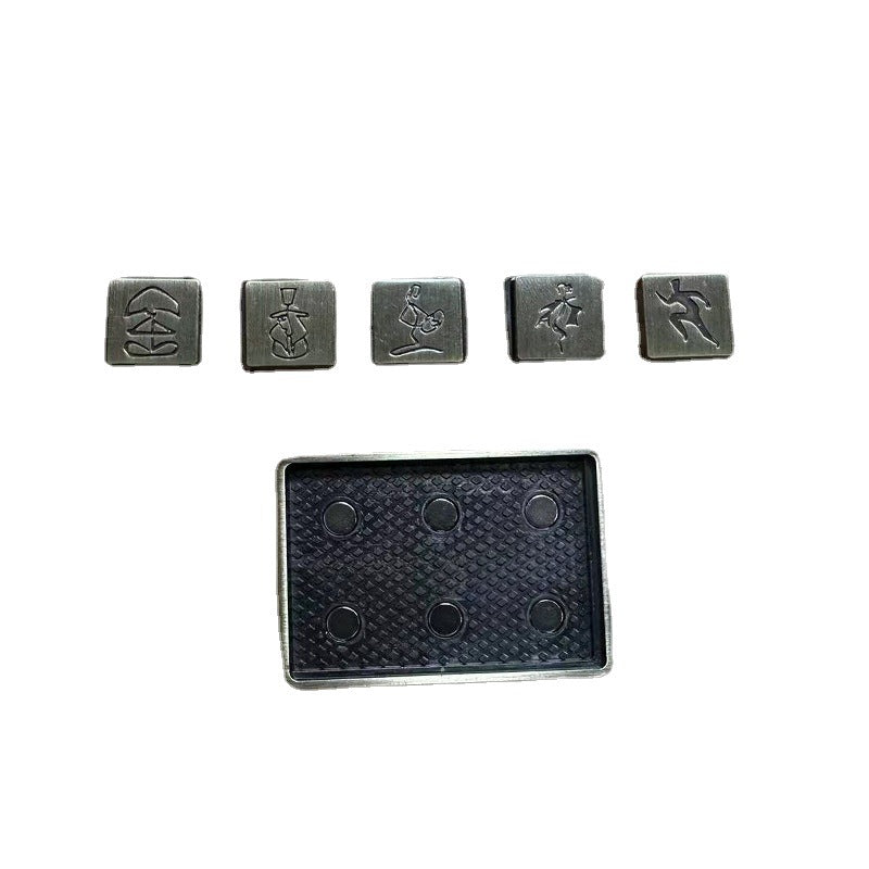 Metal Eight Diagrams Haptic Fidget Slider Toy 4