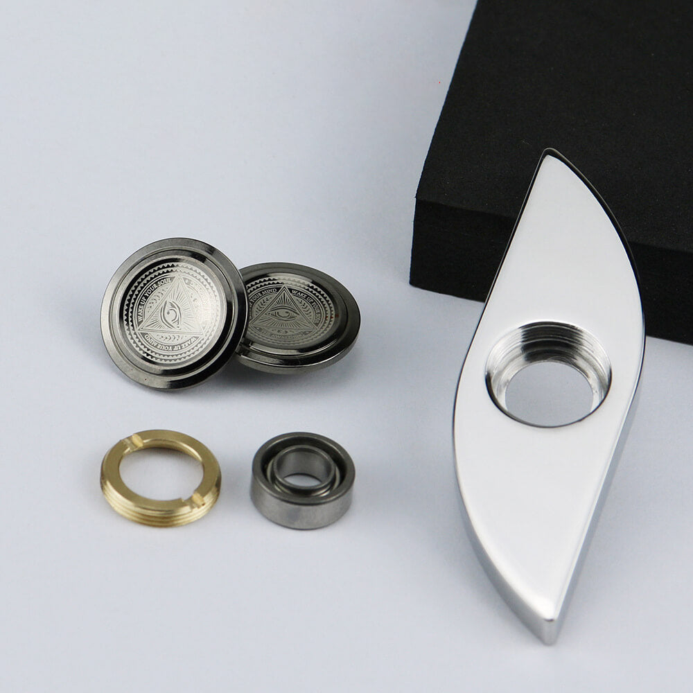 304 Stainless Steel Fidget Spinner CNC Polished Precision Bearing 2