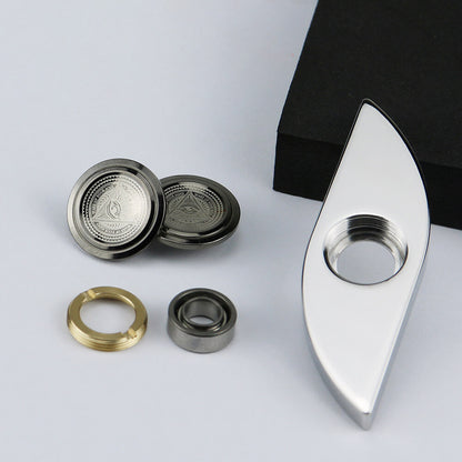 304 Stainless Steel Fidget Spinner CNC Polished Precision Bearing 2