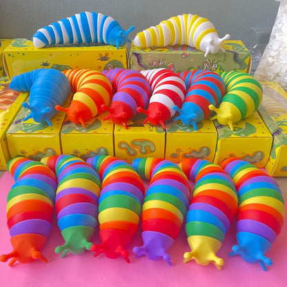 Flexible Sensory Fidget Slug Toy for Kids and Adults 10
