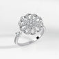 Adjustable Flower Fidget Ring Anxiety Relief for Women Spinner Ring