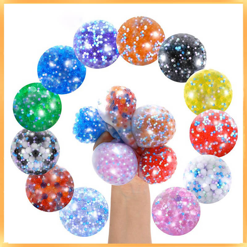 Foam Stress Ball Bead DNA Sensory Squishy Toy 6cm Diameter 4