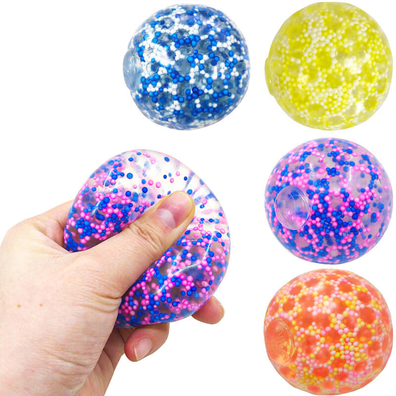 Foam Stress Ball Bead DNA Sensory Squishy Toy 6cm Diameter 2