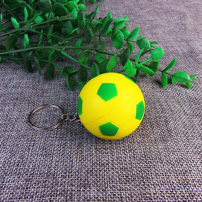 Squishy Stress Ball Football Keychain Sensory Toy for Kids and Adults 9