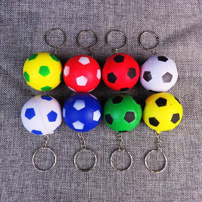 Squishy Stress Ball Football Keychain Sensory Toy for Kids and Adults 2