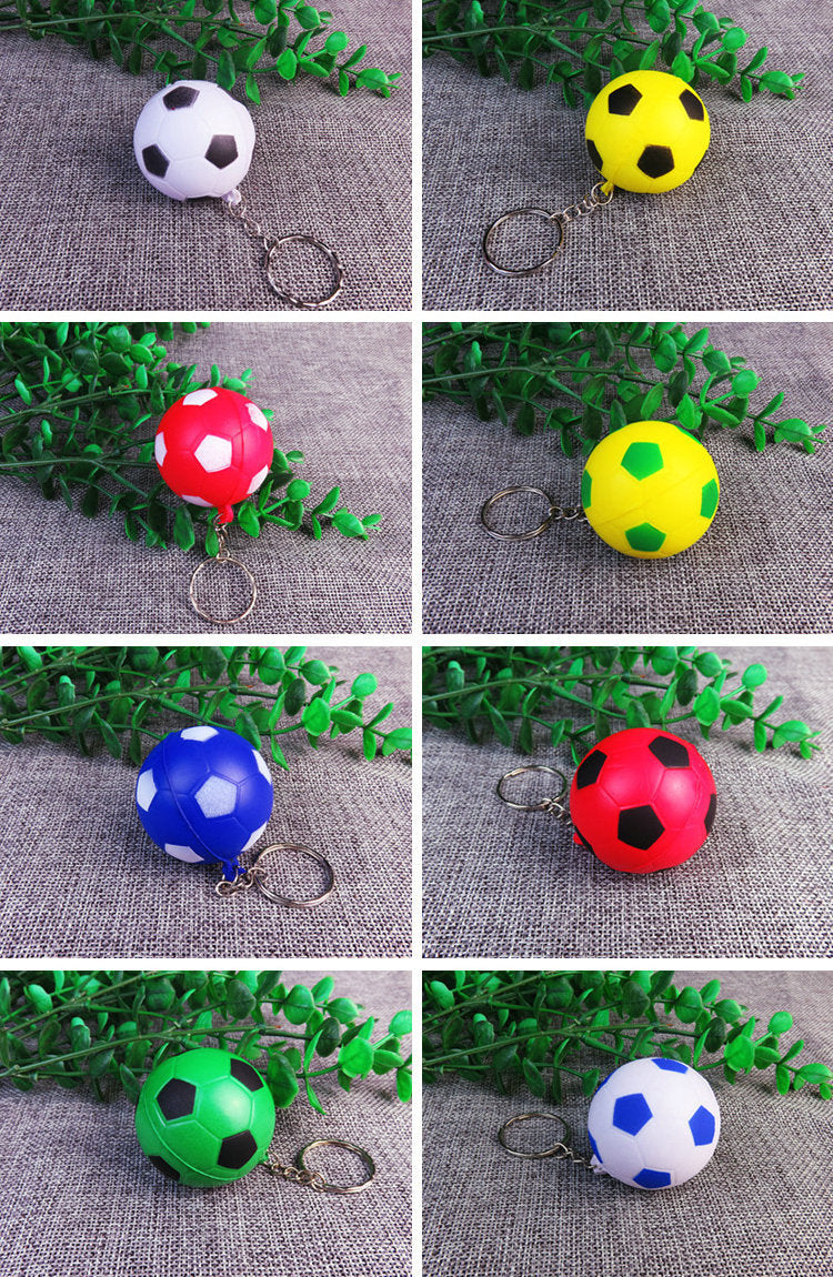 Squishy Stress Ball Football Keychain Sensory Toy for Kids and Adults 3