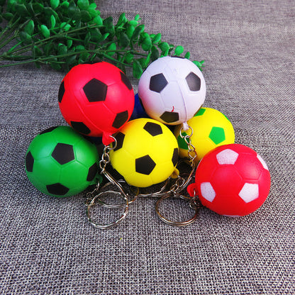 Squishy Stress Ball Football Keychain Sensory Toy for Kids and Adults 4