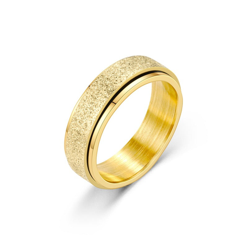 Gold Tone Fidget Ring Spinner Anxiety Relief US Size 6 to 13