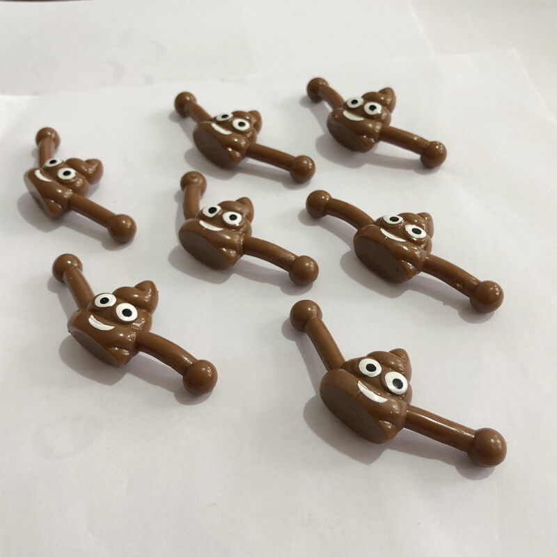 Plastic Funny Smiley Poop Slingshot Sensory Fidget Toy 4