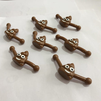 Plastic Funny Smiley Poop Slingshot Sensory Fidget Toy 4