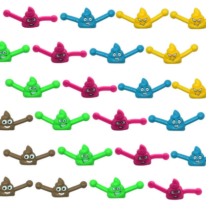 Plastic Funny Smiley Poop Slingshot Sensory Fidget Toy 3