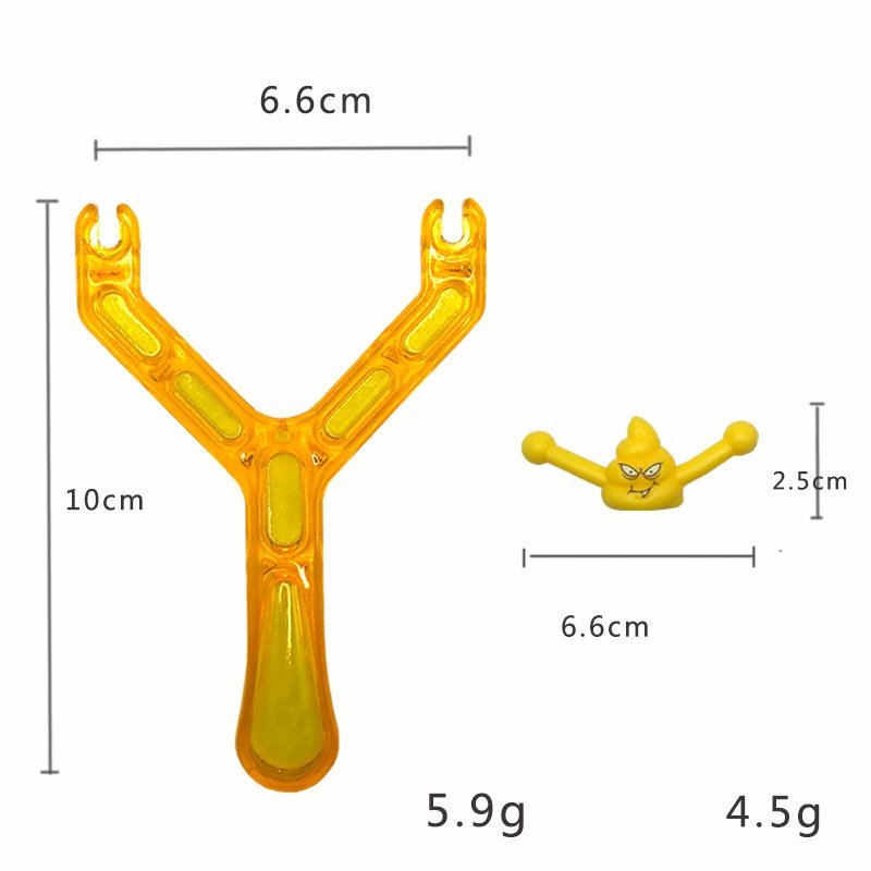 Plastic Funny Smiley Poop Slingshot Sensory Fidget Toy 8