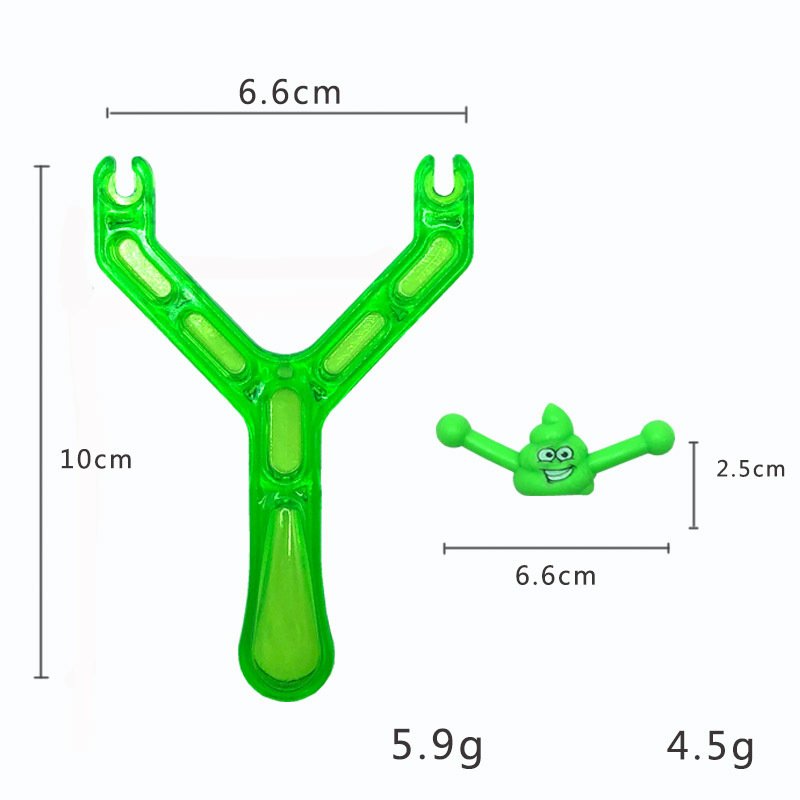 Plastic Funny Smiley Poop Slingshot Sensory Fidget Toy 9