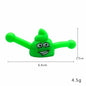 Plastic Funny Smiley Poop Slingshot Sensory Fidget Toy 14