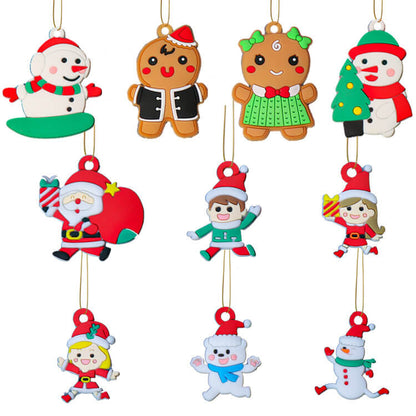 Gingerbread Man Ornaments Christmas Tree Pendant Decoration 12 Pack 16