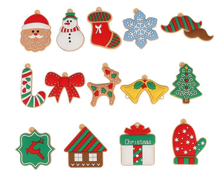 Gingerbread Man Ornaments Christmas Tree Pendant Decoration 12 Pack 17