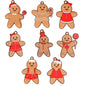 Gingerbread Man Ornaments Christmas Tree Pendant Decoration 12 Pack 18