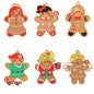 Gingerbread Man Ornaments Christmas Tree Pendant Decoration 12 Pack 20