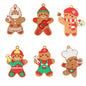 Gingerbread Man Ornaments Christmas Tree Pendant Decoration 12 Pack 21