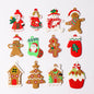Gingerbread Man Ornaments Christmas Tree Pendant Decoration 12 Pack 22
