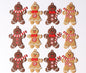 Gingerbread Man Ornaments Christmas Tree Pendant Decoration 12 Pack 7