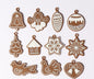 Gingerbread Man Ornaments Christmas Tree Pendant Decoration 12 Pack 9