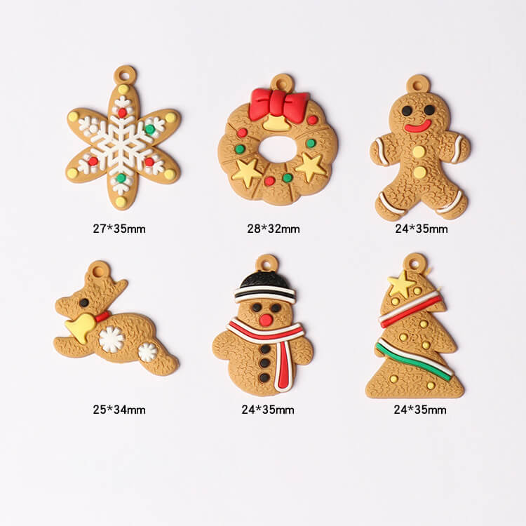 Gingerbread Man Ornaments Christmas Tree Pendant Decoration 12 Pack 10