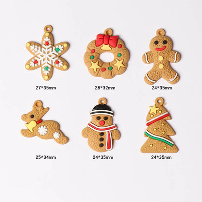 Gingerbread Man Ornaments Christmas Tree Pendant Decoration 12 Pack 10