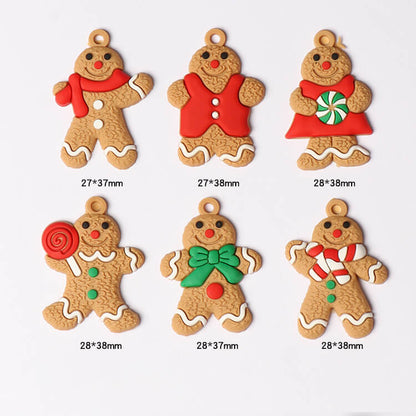 Gingerbread Man Ornaments Christmas Tree Pendant Decoration 12 Pack 11