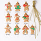 Gingerbread Man Ornaments Christmas Tree Pendant Decoration 12 Pack 12
