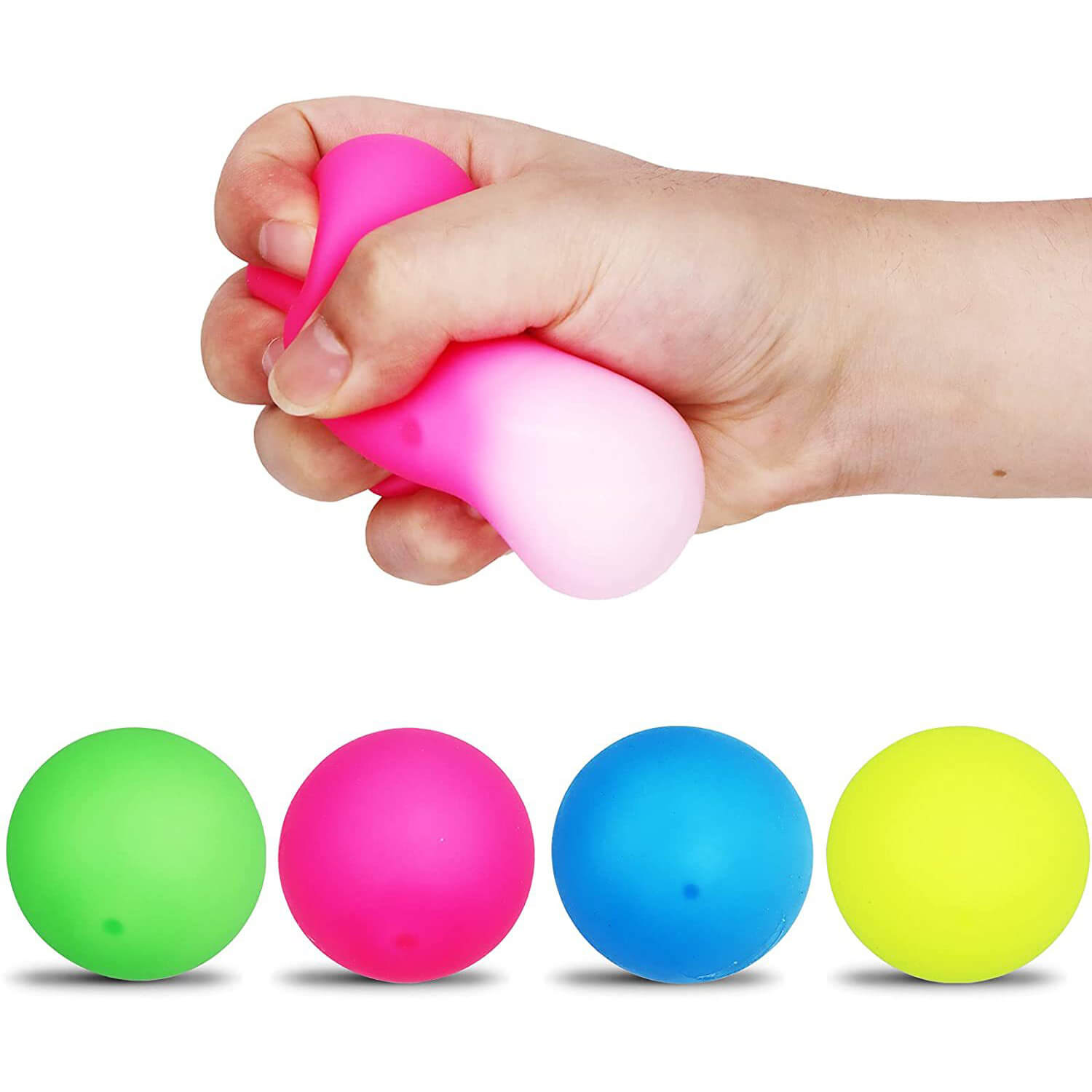 Glow in the Dark Dough Sensory Stress Ball 6cm Diameter 7