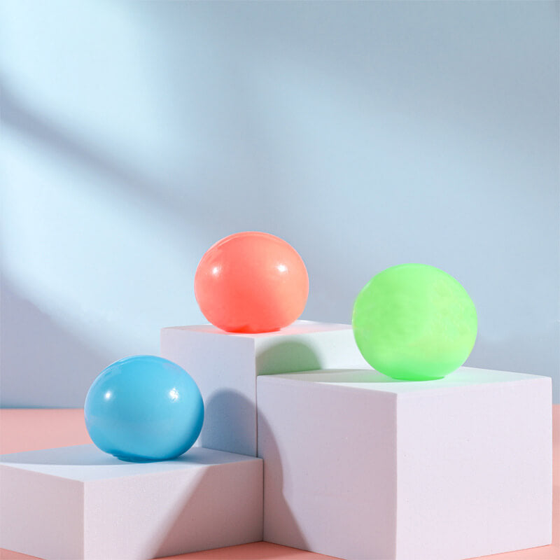 Glow in the Dark Dough Sensory Stress Ball 6cm Diameter 3