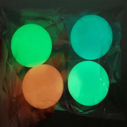 Glow in the Dark Sticky Ball Sensory Fidget Toy 6cm Diameter 4