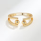 Gold Tone Adjustable Anxiety Fidget Ring for Women Spinner Ring