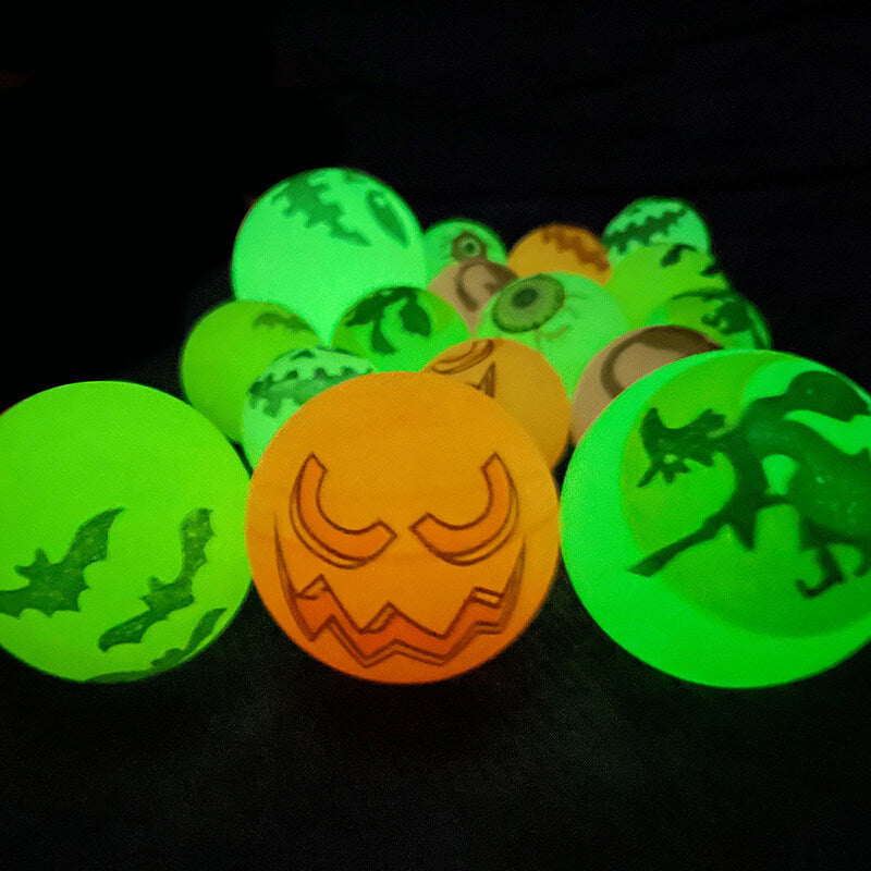 Halloween Glow In The Dark Bouncy Ball Toy Party Favor 25mm 30mm 43mm 6