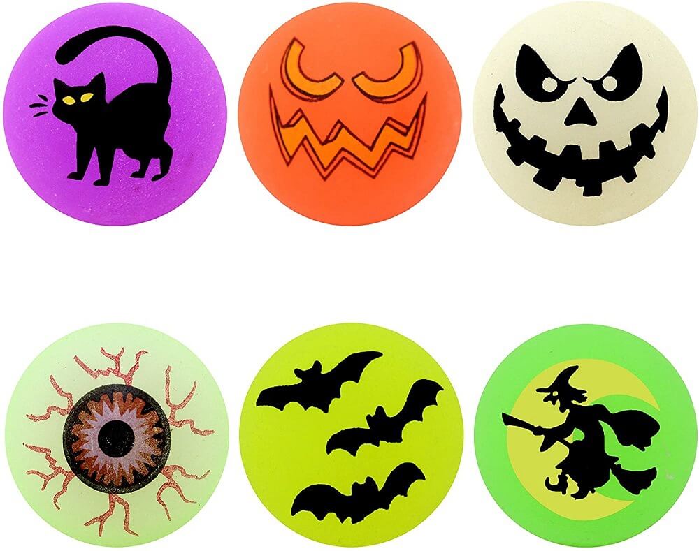 Halloween Glow In The Dark Bouncy Ball Toy Party Favor 25mm 30mm 43mm 3