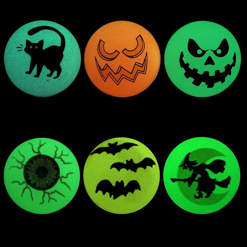 Halloween Glow In The Dark Bouncy Ball Toy Party Favor 25mm 30mm 43mm 2