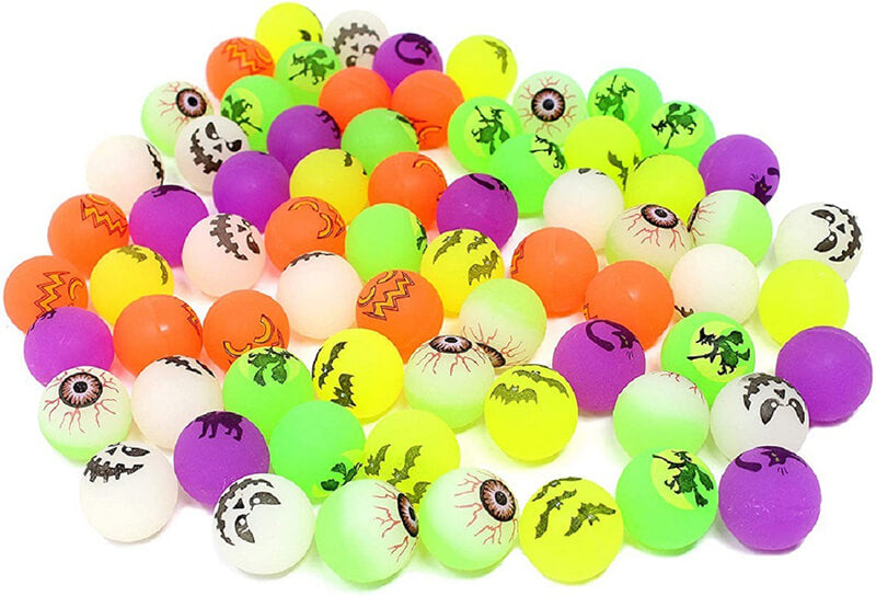 Halloween Glow In The Dark Bouncy Ball Toy Party Favor 25mm 30mm 43mm 8