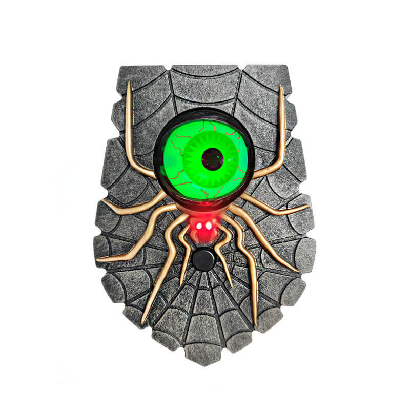 Halloween Spider Doorbell with Light and Sound Decoration