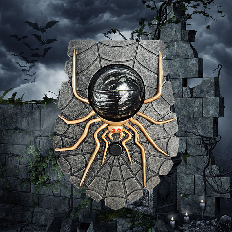 Halloween Spider Doorbell with Light and Sound Decoration 6