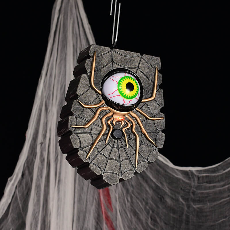 Halloween Spider Doorbell with Light and Sound Decoration 5