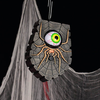 Halloween Spider Doorbell with Light and Sound Decoration 5